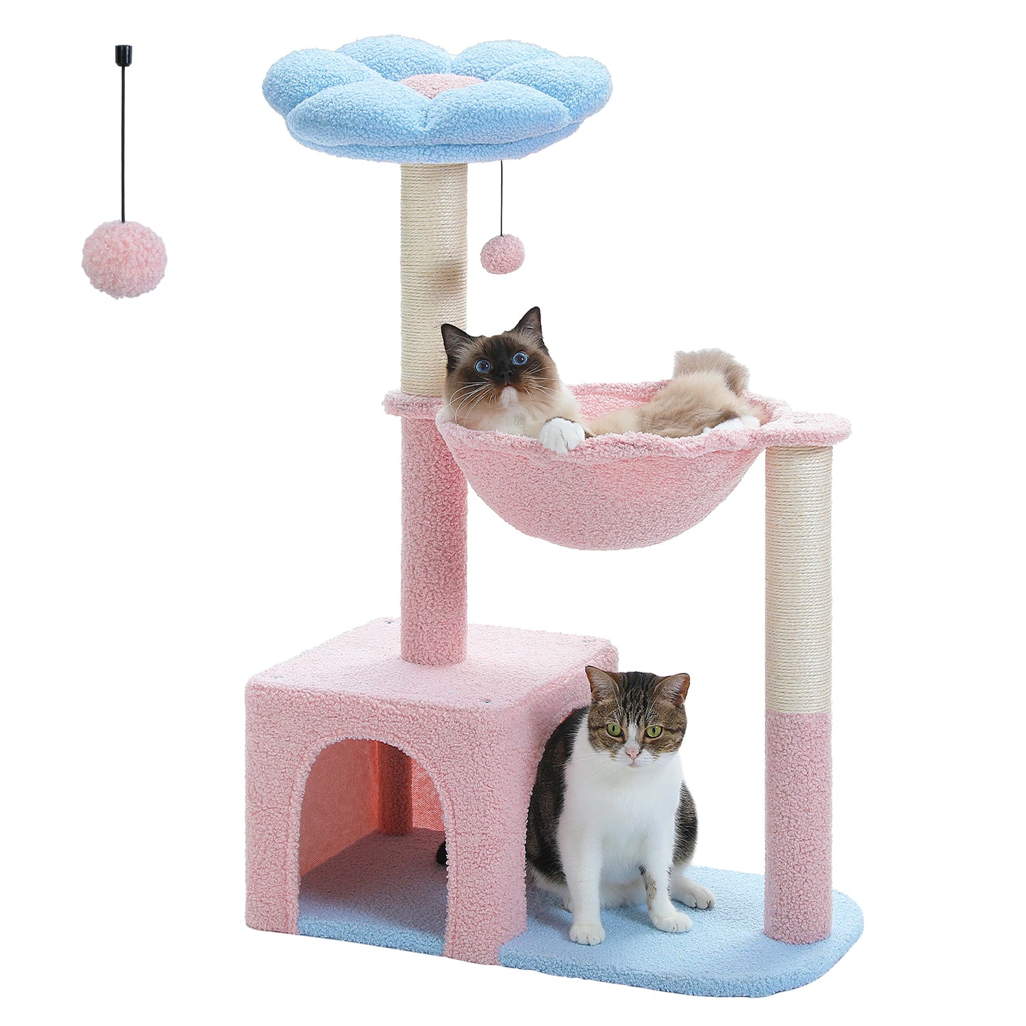 Flower Cat Tree with Hammock