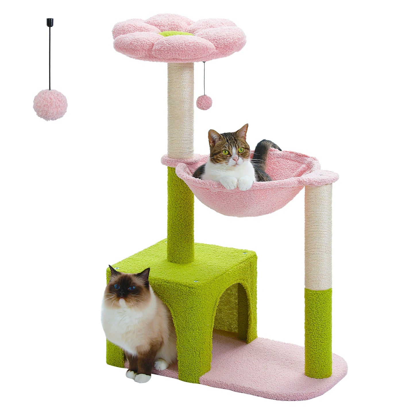 Flower Cat Tree with Hammock